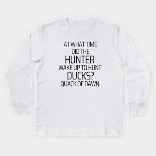 Quack of Dawns Kids Long Sleeve T-Shirt